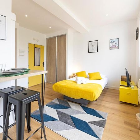 Le Yellow, Studio Renove, Tout Confort, Jardin Lägenhet Saint-Jacques-de-la-Lande Exteriör bild