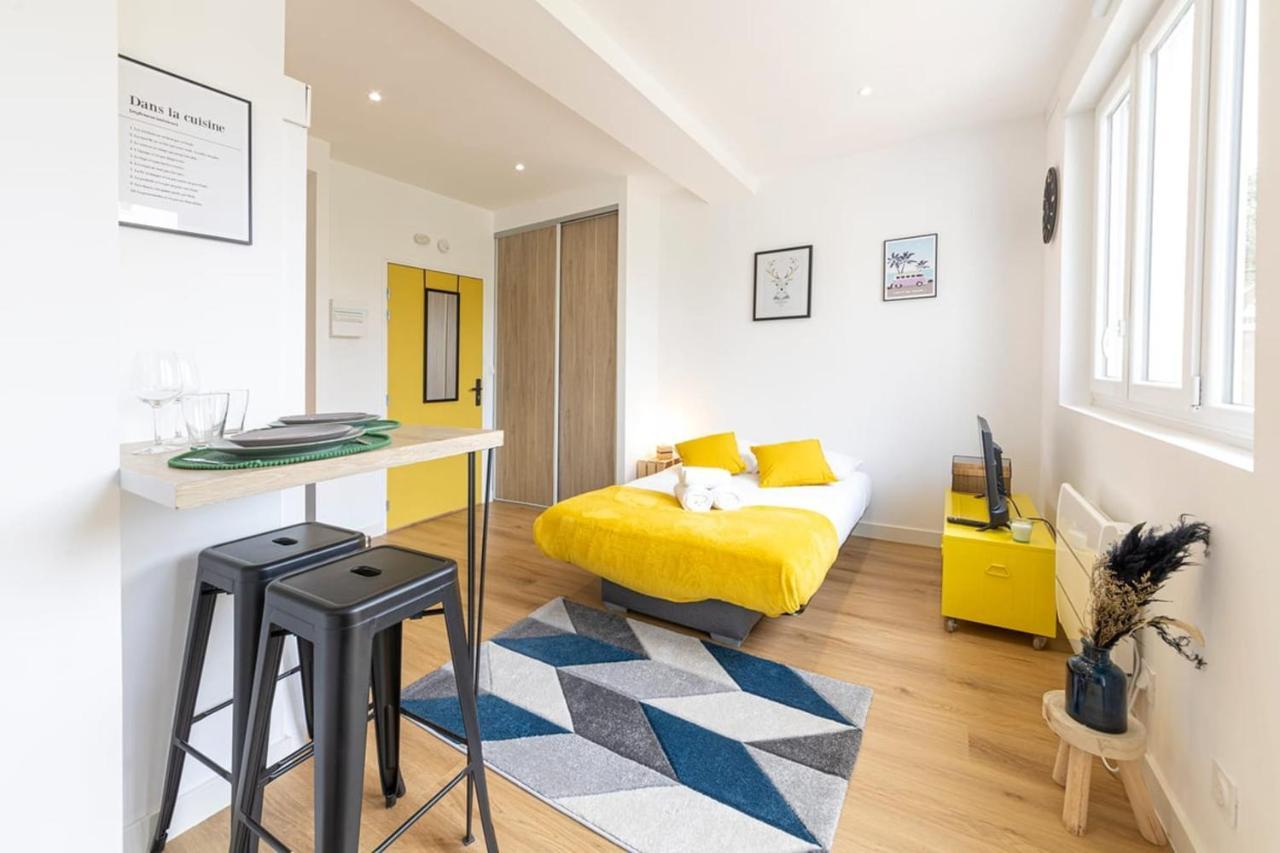 Le Yellow, Studio Renove, Tout Confort, Jardin Lägenhet Saint-Jacques-de-la-Lande Exteriör bild