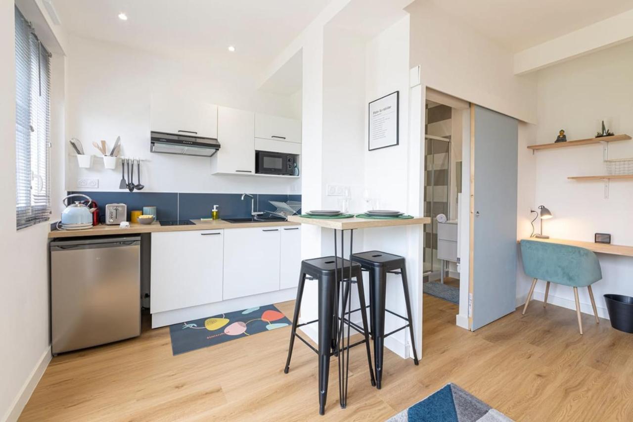 Le Yellow, Studio Renove, Tout Confort, Jardin Lägenhet Saint-Jacques-de-la-Lande Exteriör bild