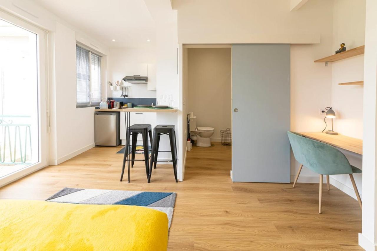 Le Yellow, Studio Renove, Tout Confort, Jardin Lägenhet Saint-Jacques-de-la-Lande Exteriör bild